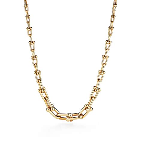 tiffany hardwear necklace gold